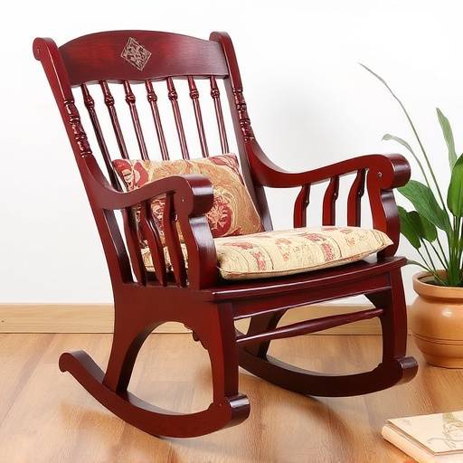 The Maroon Bells Rocking Chair, handcrafted with durable wood and comfortable cushions